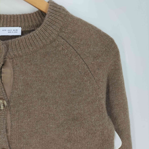 ザラ ZARA ウール クロップド ニットカーディガン レディース import:S