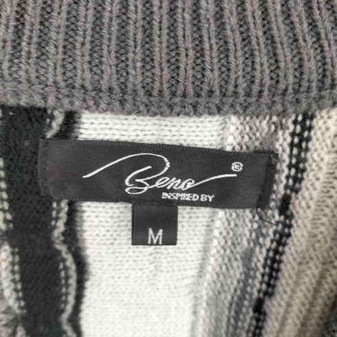 ビーノ Beno 3Dニットカーディガン メンズ M