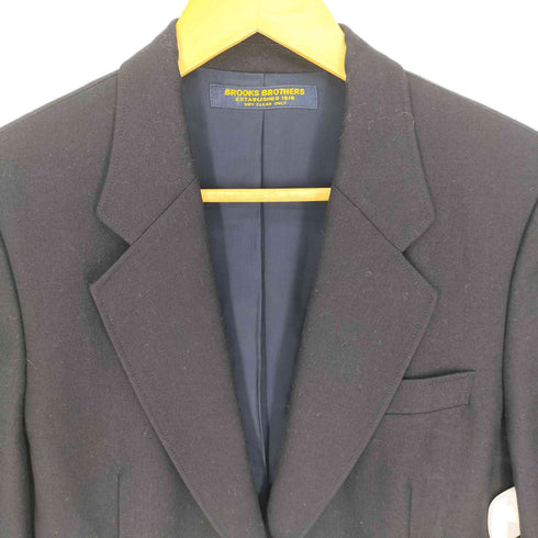 ブルックスブラザーズ BROOKS BROTHERS 日本製 金ボタン ウール紺ブレザー レディース 9ar