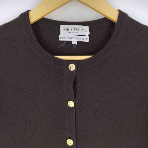 MICONOS PURE CASHMERE カシミヤカーディガン レディース L
