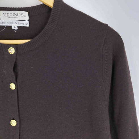 MICONOS PURE CASHMERE カシミヤカーディガン レディース L