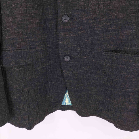 イッセイミヤケメン ISSEY MIYAKE MEN 14AW リネン混 オーロラノーカラージャケット メンズ 2