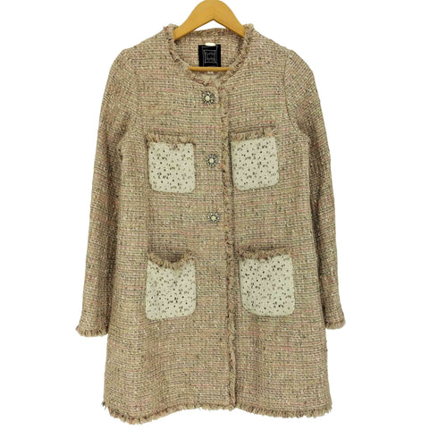 シンシアローリー Cynthia Rowley ツイードビジューロングジャケット レディース JPN:3