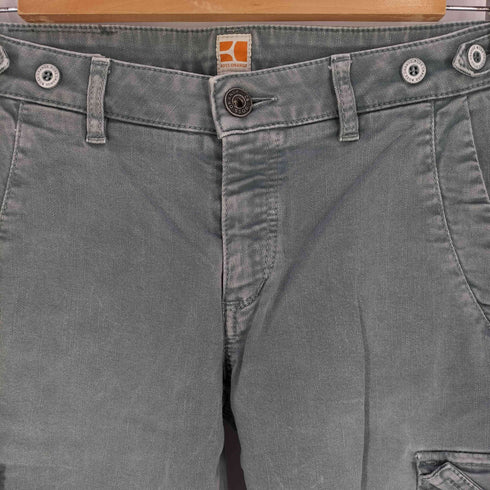 ボスオレンジ BOSS ORANGE SLIM FIT 裾ジップ ローライズ カーゴパンツ Y2K メンズ US:28-29