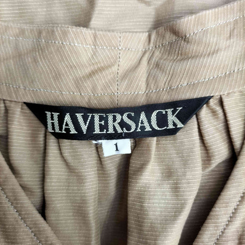ハバーサック HAVERSACK グログランフロントポケットノースリーブワンピース レディース JPN:1