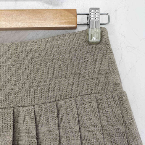 マックスマーラ MAX MARA イタリア製 白タグ ラメ プリーツスカート レディース JPN:40