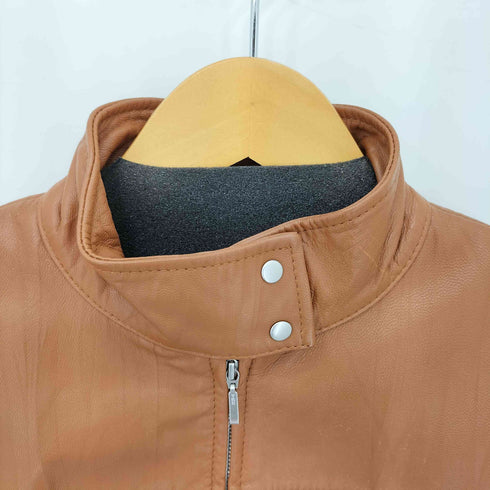 ALPHA CUBIC ラムレザージャケット レディース 9AR