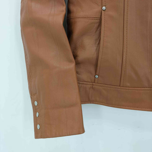 ALPHA CUBIC ラムレザージャケット レディース 9AR