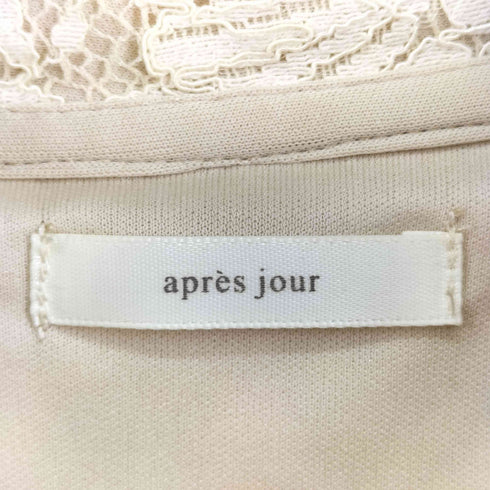 アプレジュール Apres jour 花柄 S/S ワンピース レディース