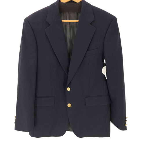 アクアスキュータム AQUASCUTUM MASTERS GOLF PURE VIRGIN WOOL バージンウール 2B テーラード ジャケット 紺ブレ メンズ