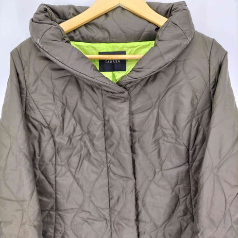 タバサ TABASA 表地キルティング 比翼 ダウン コート メンズ