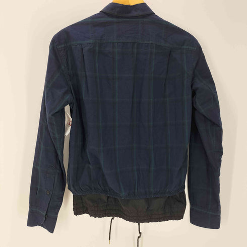 カラービーコン kolor BEACON 16AW ナイロン切替 ドローコード チェック L/S シャツ メンズ JPN:1