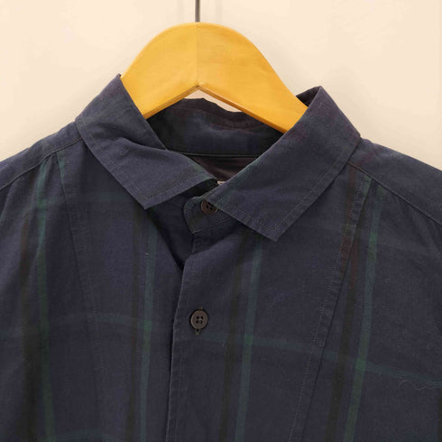 カラービーコン kolor BEACON 16AW ナイロン切替 ドローコード チェック L/S シャツ メンズ JPN:1