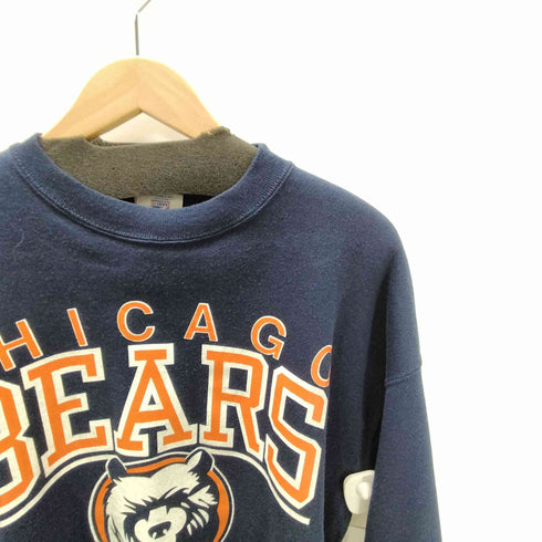 90S LOGO7 USA製 CHICAGO BEARS エンブレム ロゴ プリント スウェット メンズ import:L
