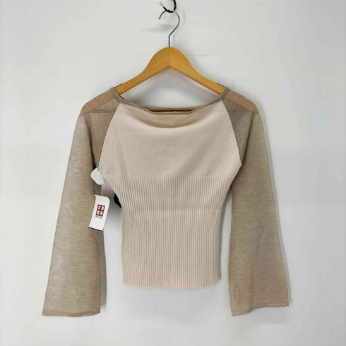 アンドマリー AND MARY Amari knit tops mocha brown ニット レディース FREE