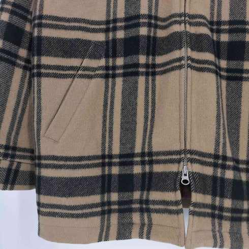 ジェイクルー J.CREW ウールナイロンチェック柄 ジップアップジャケット メンズ import:L