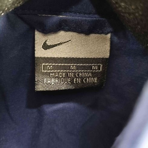 ナイキ NIKE 00S グレータグ スウッシュロゴ 刺繍 アームライン ナイロン パッカブルフード ジャケット メンズ import:M