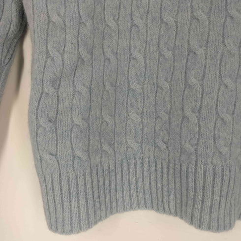 ラルフローレンスポーツ RALPH LAUREN SPORT ポニー刺繍 ケーブル編み メランジ ラムウールニット レディース import:M
