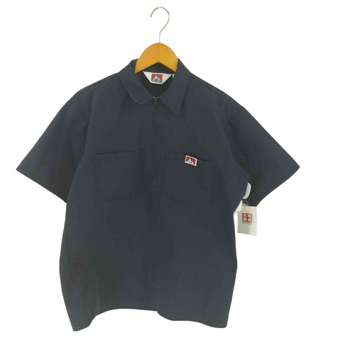 ベンデイビス BEN DAVIS 90S USA製 ハーフジップワークシャツ メンズ M