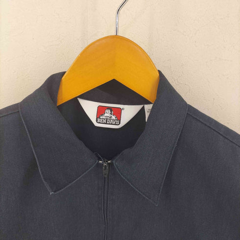 ベンデイビス BEN DAVIS 90S USA製 ハーフジップワークシャツ メンズ M