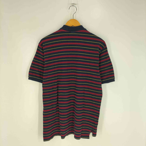 ポロバイラルフローレン Polo by RALPH LAUREN ポニー刺繍 ボーダー柄 S/S ポロシャツ メンズ import:XL