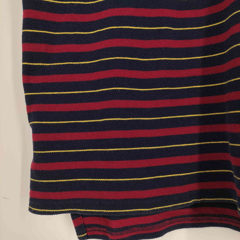 ポロバイラルフローレン Polo by RALPH LAUREN ポニー刺繍 ボーダー柄 S/S ポロシャツ メンズ import:XL