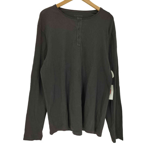 オールセインツ ALLSAINTS ヘンリーネックカットソー メンズ import:L