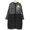 COOLA TIQUES LUXURY LIMITED EDITION ツイード切替 ノーカラー ワッペン 中綿 ロングコート レディース JPN:38