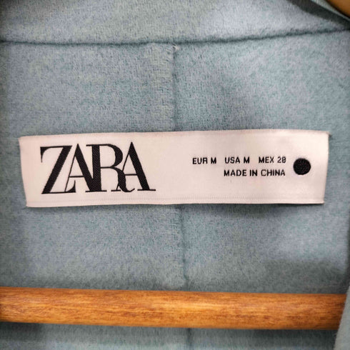 ザラ ZARA ウール混 ショールカラー オーバー チェスターコート レディース import:M