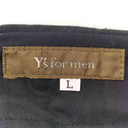 ワイズフォーメン Ys for men 90S 3タック コットン ワイド チノパンツ スラックス メンズ JPN:L