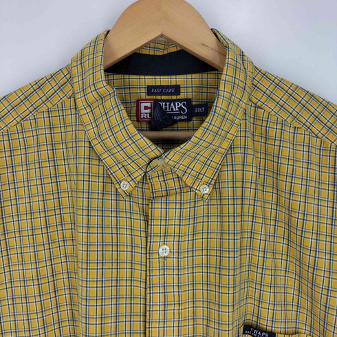 チャップスラルフローレン CHAPS RALPH LAUREN 90s EASY CARE チェック ボタンダウンシャツ メンズ 3XLT