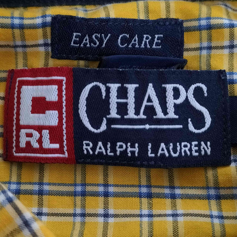チャップスラルフローレン CHAPS RALPH LAUREN 90s EASY CARE チェック ボタンダウンシャツ メンズ 3XLT