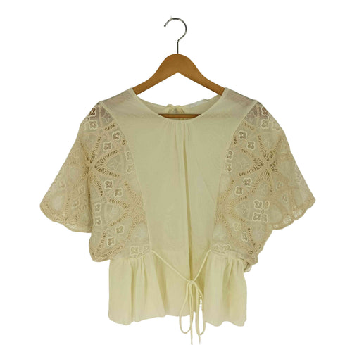ザラ ZARA 刺繍入りトップス レディース import:M