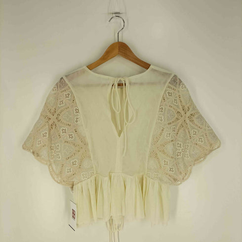 ザラ ZARA 刺繍入りトップス レディース import:M