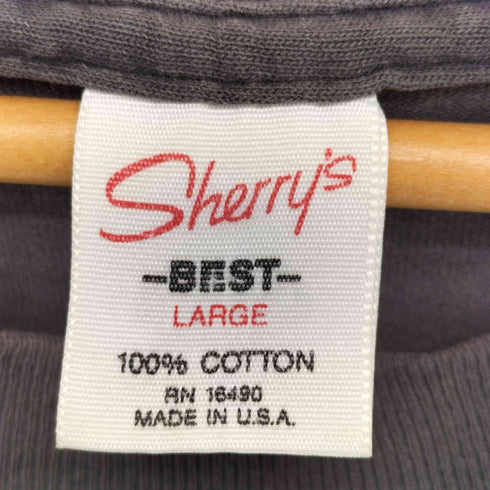 SHERRY'S BEST 80-90S USA製 US キャラクター プリント S/S Tシャツ 裾 シングル メンズ import:L