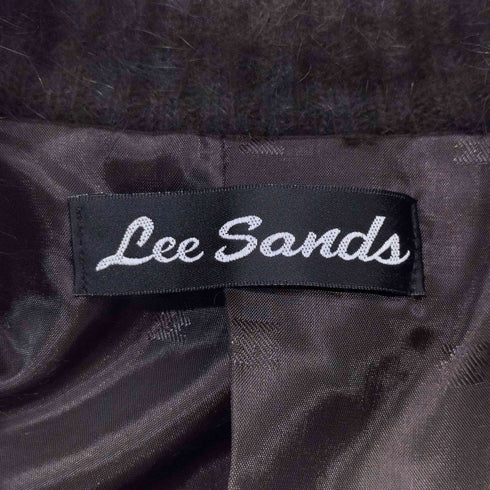 LEE SANDS リアルファー ミンク ジップアップ ジャケット ドライバーズニット レディース JPN:M