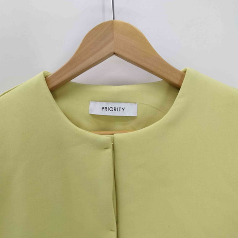 プライオリティー priority 中綿ノーカラージャケット レディース JPN:38