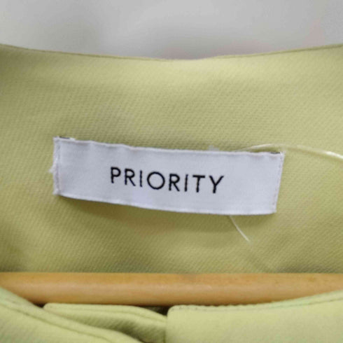 プライオリティー priority 中綿ノーカラージャケット レディース JPN:38
