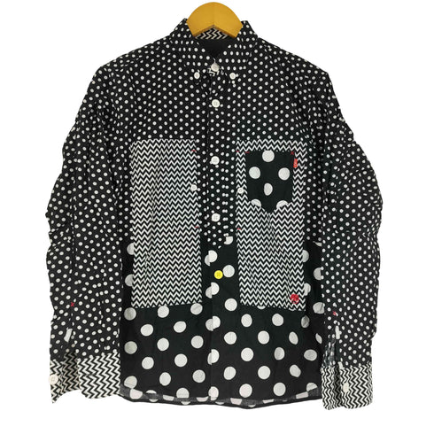 KAWATANI SHIRT ドット柄 ボタンダウンシャツ メンズ import:M