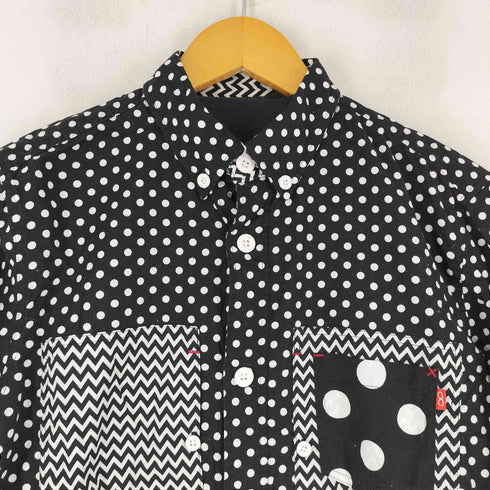 KAWATANI SHIRT ドット柄 ボタンダウンシャツ メンズ import:M