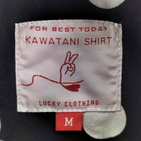 KAWATANI SHIRT ドット柄 ボタンダウンシャツ メンズ import:M