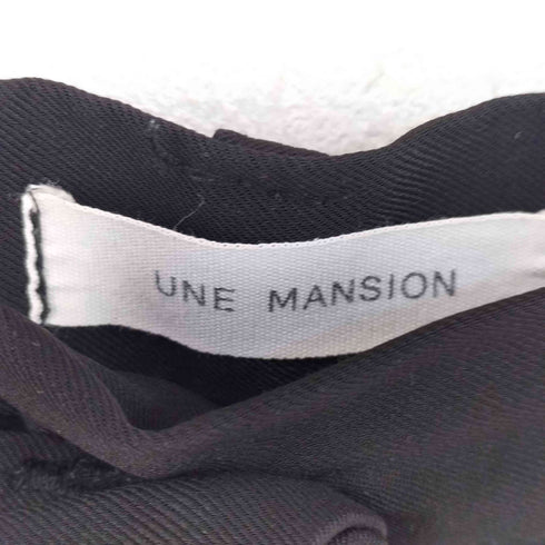 ユヌマンション UNE MANSION ベーシックハイウエストワイドスラックス レディース