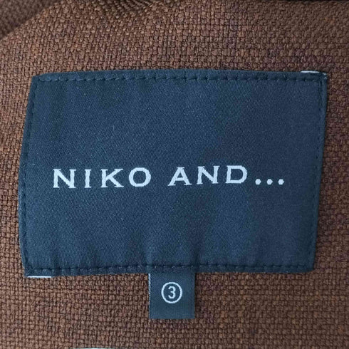 ニコアンド niko and... メランジ1Bダブルテーラードジャケット メンズ JPN:M