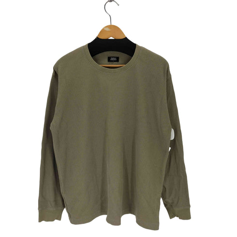 musinsa standard ワッフルリラックスクルーネック長袖Tシャツ メンズ import:L