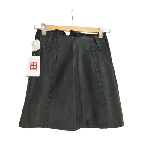 リアルレザーミニスカート レディース 42