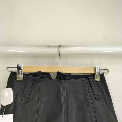 リアルレザーミニスカート レディース 42