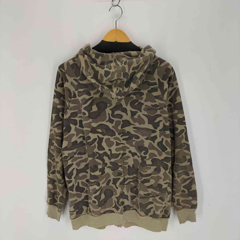 シグナル SIGNAL 90s USA製 カモ柄 ジップアップパーカー メンズ import:XL
