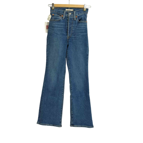 リーバイス Levis RIBCAGE BELL ハイウエスト ブーツカット フレアデニム レディース W24 L29