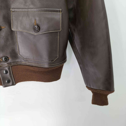 バズリクソンズ BUZZ RICKSONS Type A-1 DRAWING No. AN-6501 / ORDER No. 31-800P ホースハイド(馬革) メンズ US:38