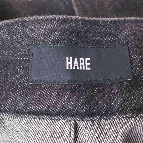 ハレ HARE デニムラッププリーツスカート レディース